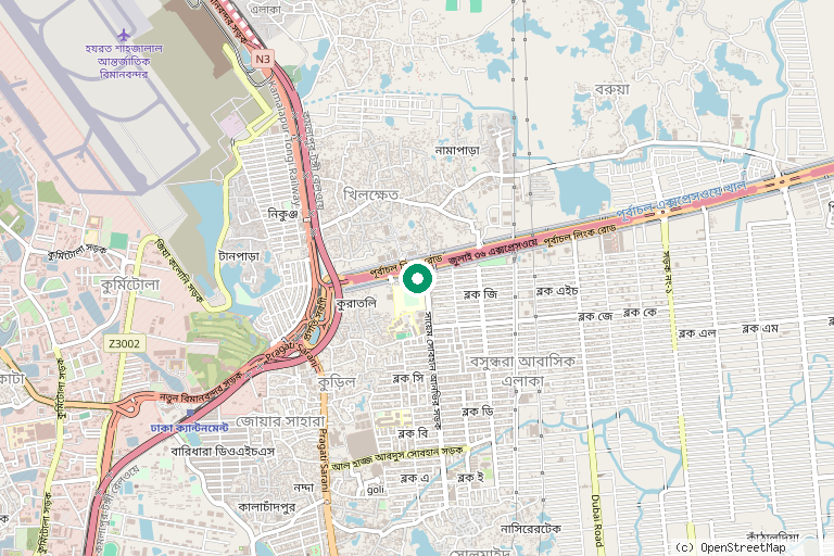 Map of Bashundhara R/A